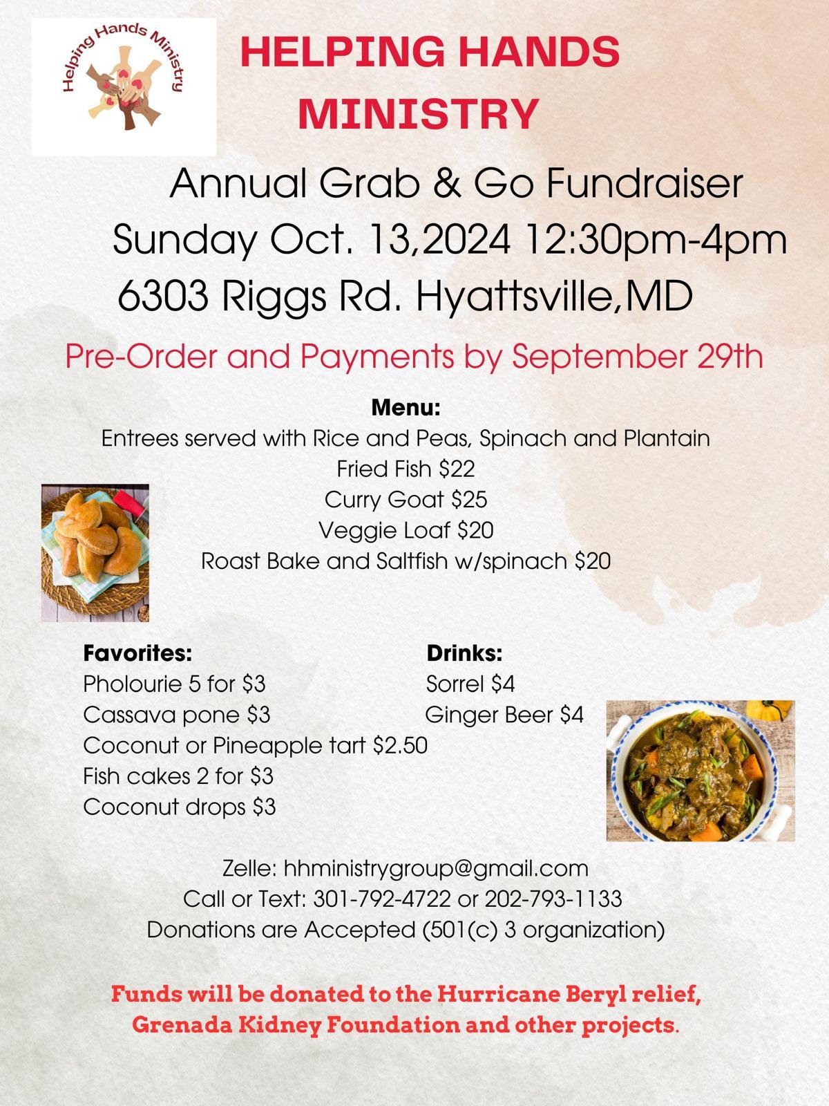 Helping Hands Ministry - Annual Grab & Go Fundraiser